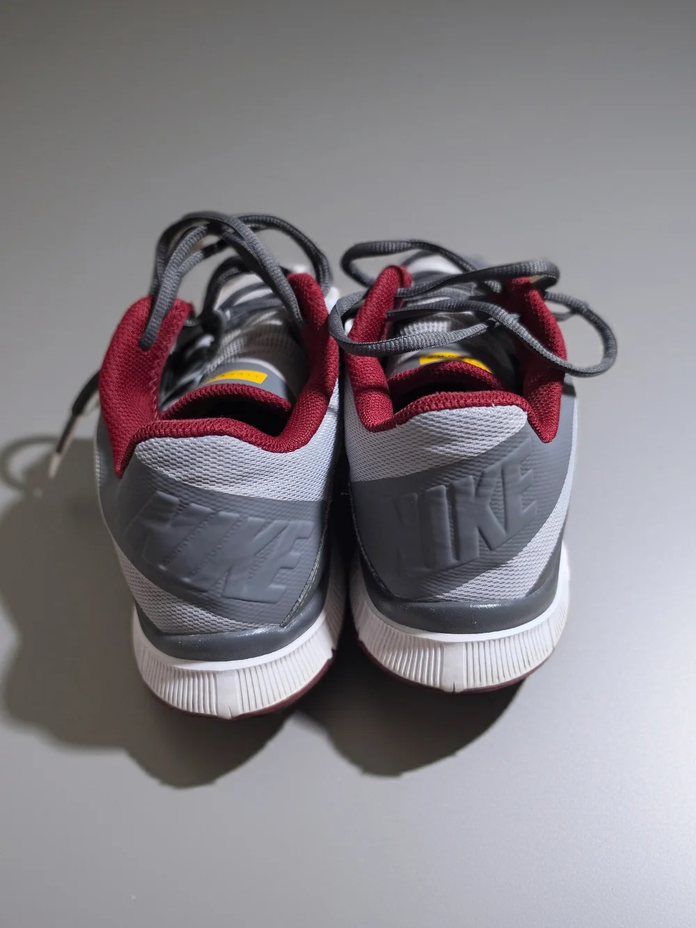 Nike Men’s Gray and Maroon Running Shoes